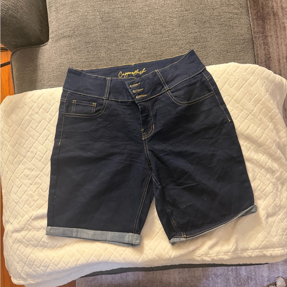 Cotton On Women's Dark Blue Jean Shorts